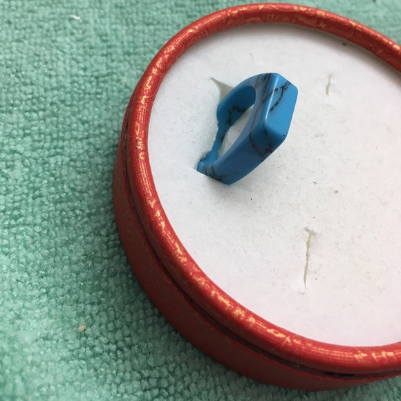 Howlite Turquoise Matrix Ring - Picture 7 of 10